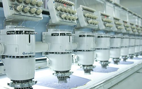 The embroidery lace production line